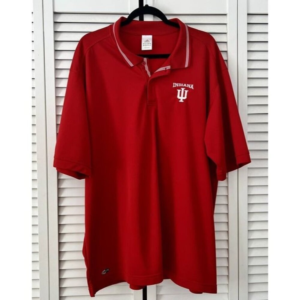Adidas‎ Indiana University Hoosiers Men’s Embroidered Polo Shirt 2XL